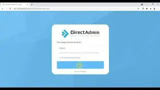 How to enable Two-Step Authentication in DirectAdmin