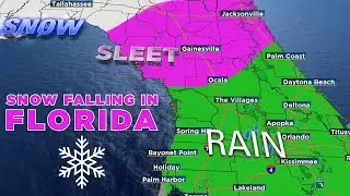 Snow is falling in Florida's Panhandle