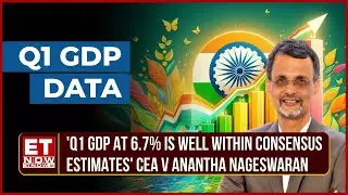 Chief Economic Advisor V Anantha Nageswaran Addresses The Q1 GDP Numbers | Q1FY25 GDP Growth At 6.7%