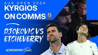 THE GOAT IS NOVAK 🐐 | Nick Kyrgios Best Bits On Comms - Novak Djokovic vs Tomás Etcheverry 🇦🇺