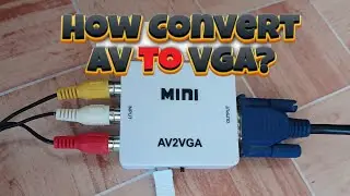 How to use AV to VGA Video Converter?