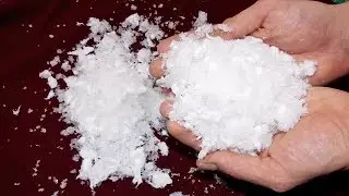 Artificial snow from a diaper in 2 minutes