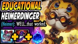 ANOTHER VERY EDUCATIONAL HEIMERDINGER GAMEPLAY! Heimerdinger midlane guide......KING OF THE STING!