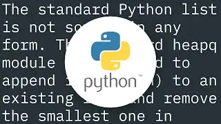 Does python have a sorted list?