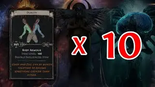 PATH OF EXILE 3.17 - 10 SETS OF DUALITY - NEW DIVINATION CARD - DOUBLE INFLUENCED BASES!!