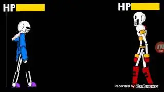 Sans V.S Papyrus Undertale | Битва анимация Рисуем Мультфильмы 2 Undertale
