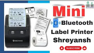 Thermal Label Printer Shreyans SRS58D Bluetooth Label and Receipt Printer 2