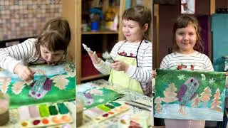 Знакомство с творчеством иллюстратора Настасьи Худяковой. #Рисуем зимний лес (30 января 2021 года)