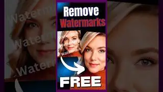 FREE Watermark Remover Tool Using AI: Remove Text & Logos #ai #shorts