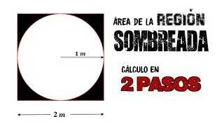 Círculo inscrito en un cuadrado | Área de región sombreda || EJERCICIO N°1