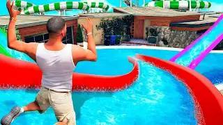 Franklin Become LIFEGUARD and Open Billionaire WATER PARK In GTA 5 | SumitOP