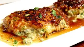 How To Make Juicy Honey Garlic Stuffed Pork Chops |  Stuffed Pork Chop Recipe 