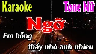 Ngỡ Karaoke Tone Nữ Karaoke Lâm Organ - Beat Mới