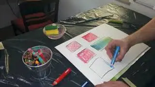 Aquarellieren mit Aquarellstiften