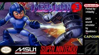 Mega Man 3 (Port) SNES [+MSU-1] - Walkthrough (Guitar Playthrough)