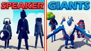 MEGA SPEAKERMAN TEAM vs GIANT UNITS TEAM - Totally Accurate Battle Simulator | TABS