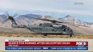 Search for Marines After Helicopter Crash