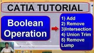 CATIA V5 : Boolean operations in Catia