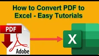 How to convert PDF to Excel - Easy and simple