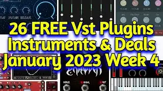 26 Best New FREE VST Plugins, Vst Instruments, Sample Packs & Plugin Deals - JANUARY 2023 Week 4