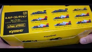 Unboxing Complete Ayrton Senna Mini Cars Collection - 1/64 Scale by Kyosho