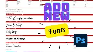 How To Add New Fonts To Adobe Photoshop | Quick Photoshop Tutorial