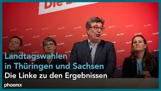 Pressekonferenz der Linken nach den Landtagswahlen in Thüringen und Sachsen | 02.09.24