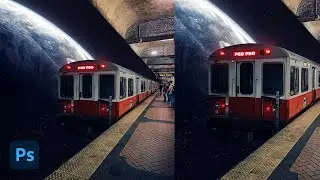 Sci-Fi Photo Manipulation Tutorial: Space Railway Station!