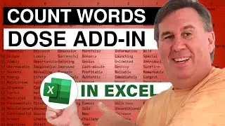 Excel How to Count Words, Characters Or Sheets in Excel - Episode 2508B