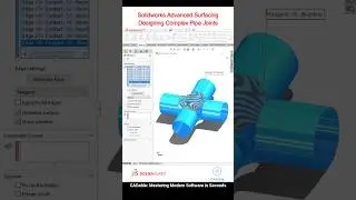 Solidworks Advanced Surfacing | Designing Complex Pipe Joints #solidworkspipejoints #CADable