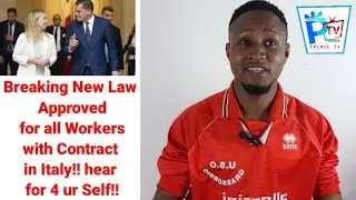 Breaking New Law Approved for all Workers with Contract in Italy!! hear for 4 ur Self!!
