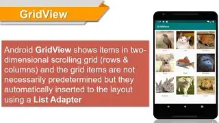 How to create GridView using List Adapter in Android studio.