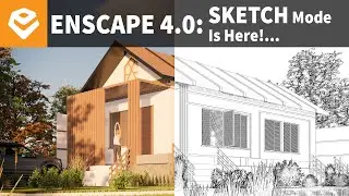 Enscape 4.0 New Feature Is Here! Renders To Sketch Tutorial