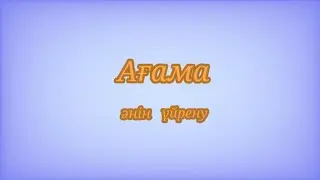 " Ағама"   әнін үйренеміз