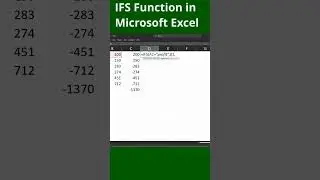 How to use IFS Function in Microsoft Excel. 