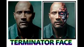 Photoshop tutorial | terminator face | Terminator Effect By || Brightness40 Photography ||