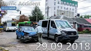 Подборка аварий и дорожных происшествий за 29.09.2018 (ДТП, Аварии, ЧП)