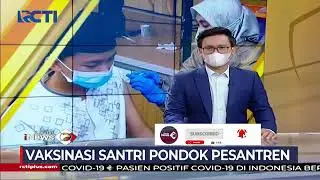 Ratusan Santri Ikuti Suntik Vaksin Dosis Pertama