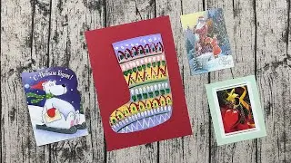 Рисуем новогодний валенок #мастеркласс для детей младше 5-и лет