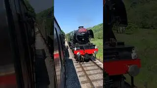 Flying Scotsman glides past