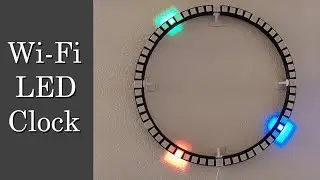 Wi-Fi Round LED Clock (ESP8266 and WS2812B)