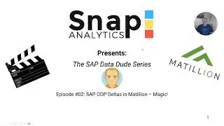 SAP ODP Deltas in Matillion - Magic