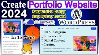 How To Make A Portfolio Website in WordPress 2024 - In 15 Mins!