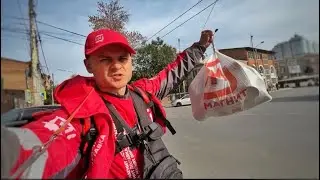 Сколько заработал Магнит Доставка курьером на самокате. Во дворе гиперактивная собака
