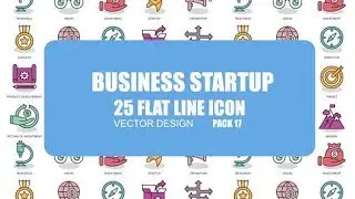 Business Startup - Flat Animation Icons (After Effects template)