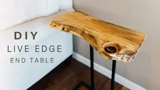 DIY Live Edge End Table