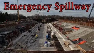 Secord Dam EMERGENCY SPILLWAY Progress! - Drone - Dam Collapse 