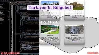 Region OF TURKEY | Part 6 | HTML - CSS | Web Design Projects