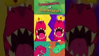 Dinosaurus Song | Tyrannosaurs or Brachiosaurus | #shorts | Little Fox