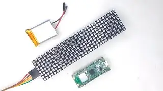 How to install dot matrix display on Raspberry Pi Pico W